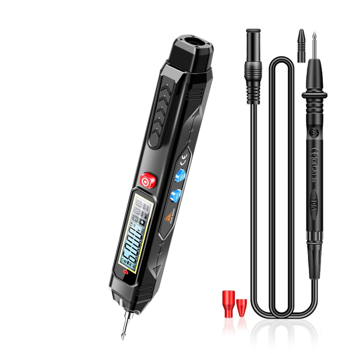 Serplex 2-IN-1 Digital Multimeter with LED Light 6000 Counts NCV Tester Pen Live Wire Recognition Multimeter AC/DC Voltage Tester, Resistance, Voltmeter with LCD Digital Display, Battery Operated Serplex 2-IN-1 Digital Multimeter with LED Light 6000 Counts NCV Tester Pen Live Wire Recognition Multimeter AC/DC Voltage Tester, Resistance, Voltmeter with LCD Digital Display, Battery Operated